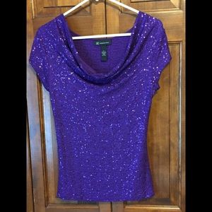 INC sequined top
